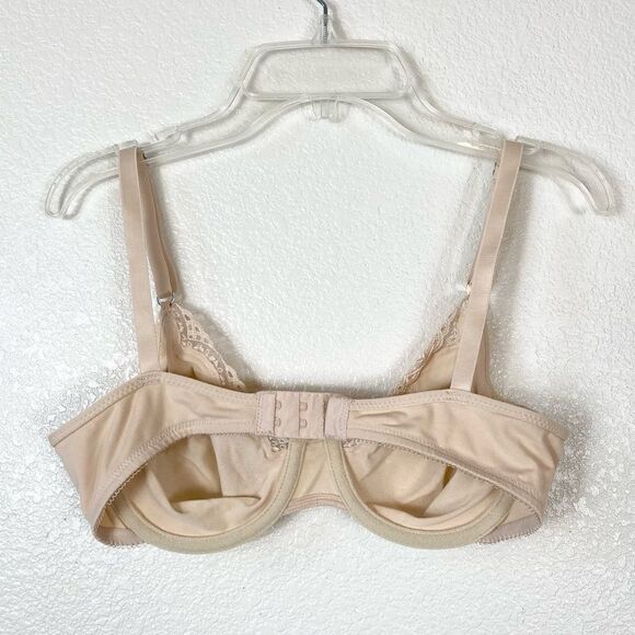 Wacoal Tan Lace Trim Unpadded Underwire Bra - Picture 2 of 4